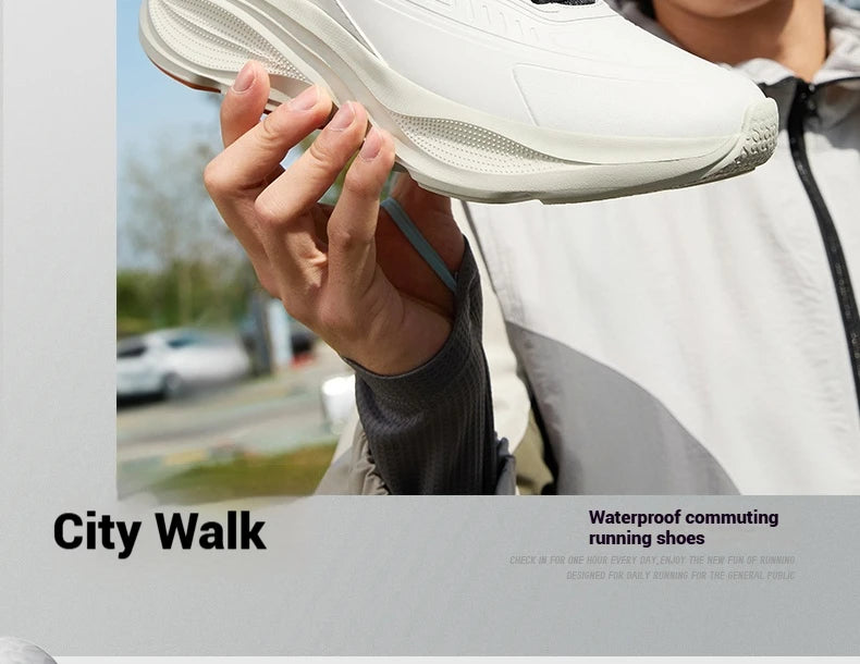 361 Degrees Men Running Shoe Leather All-Weather Protection Shock Absorption Casual Versatile Stable Male Sneaker 672532228