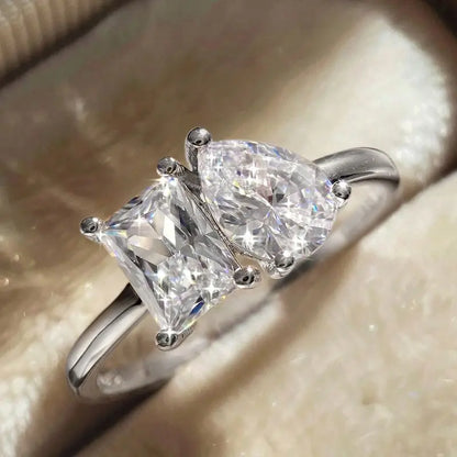 925 Sterling Silve 1-8CT Zircon Gorgeous Shiny Oval Stone Ring For Women Engagement Wedding Luxury High Quality Fine Jewelry