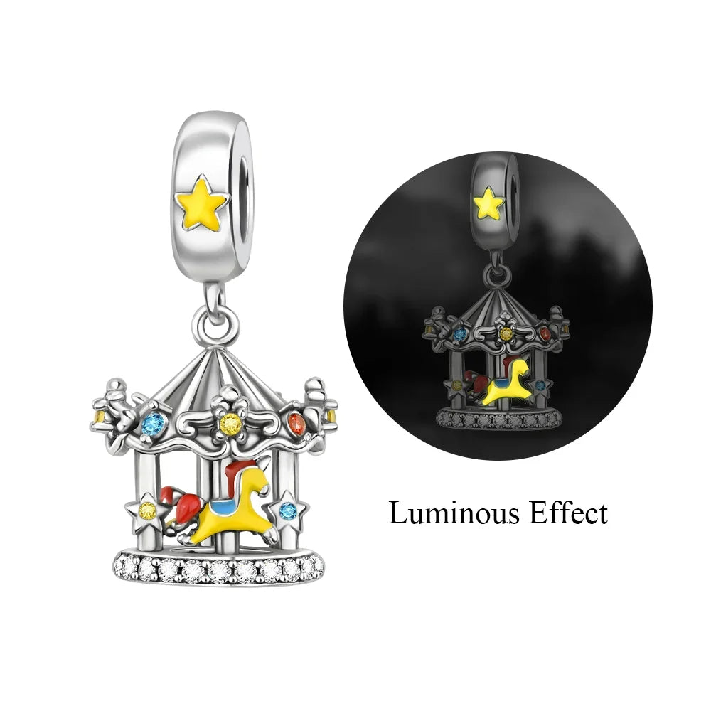 Original 925 Sterling Silver Christmas Charms Santa Claus Reindeer Snowflake Beads Fit Necklace Bracelets DIY Gifts Fine Jewelry