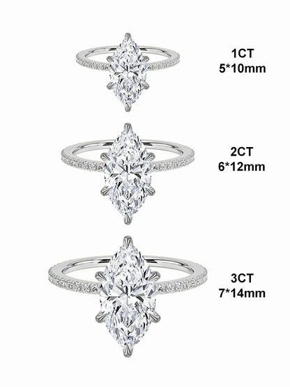 925 Sterling Silve 1-8CT Zircon Gorgeous Shiny Oval Stone Ring For Women Engagement Wedding Luxury High Quality Fine Jewelry