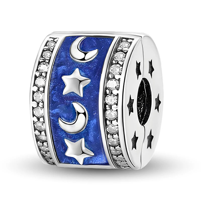 925 Sterling Silver Cute Butterfly Elephant Blue Series Charms Beads Fit Original Pan Bracelet Bangle High Quality DIY Jewelry