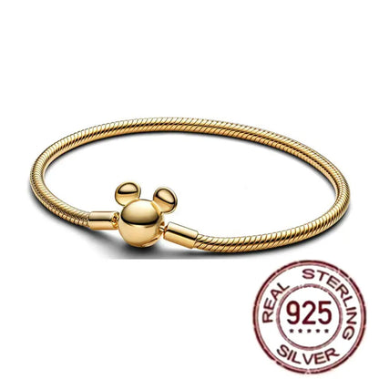 The new hot item, Disney Charm Bead Pendant, is compatible with the original DIY 925 sterling silver bracelet, making it an idea