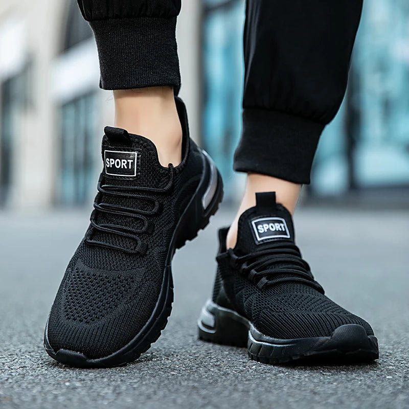 Oiaano Barefoot Man Sport Shoes Mesh Light Breathable Lace-Up Sneakers Causal Soft Sole Leisure Zero Drop Outdoor Work Jogging