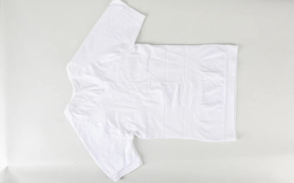 Mens Slimming Compression Shirt Body Shaper V-Neck Undershirt Shirts Workout Abs Abdomen Tummy Control Shapewear Tops