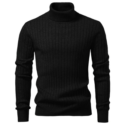 Animal Game Men's Cold Blouse Casual Sweaters Woolen Turtleneck Sweater Stripe Pullover Knitwear Warm Outdoor Jerseys Basic Tops
