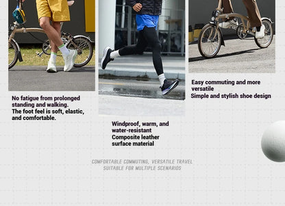 361 Degrees Men Running Shoe Leather All-Weather Protection Shock Absorption Casual Versatile Stable Male Sneaker 672532228