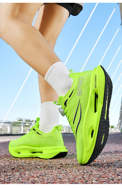 Men Running Shoes Casual Professional Marathon Sports Breathable Lightweight Women Comfortable Athletic Sneakers Carbon Plate