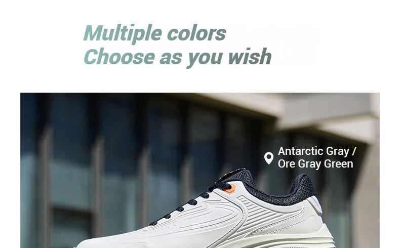 361 Degrees Men Running Shoe Leather All-Weather Protection Shock Absorption Casual Versatile Stable Male Sneaker 672532228