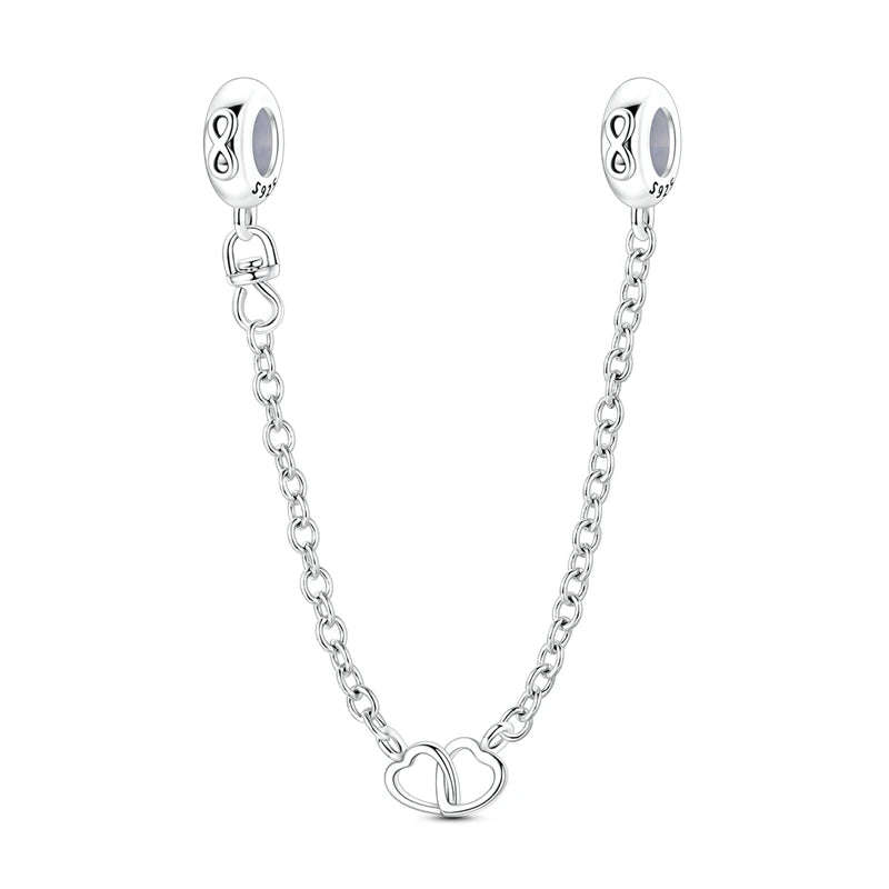 925 Silver Sparkling Cat Dog Charms Pendants Love Family Father Beads Fits Original Bracelet Gift for Women