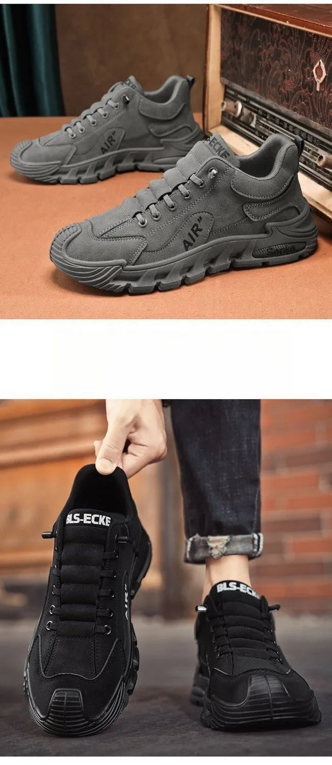 2025 Fall Fashion Men's Casual Shoes Black Simple Breathable Board Shoes Wearable and Comfortable  EVA Jogging Shoes