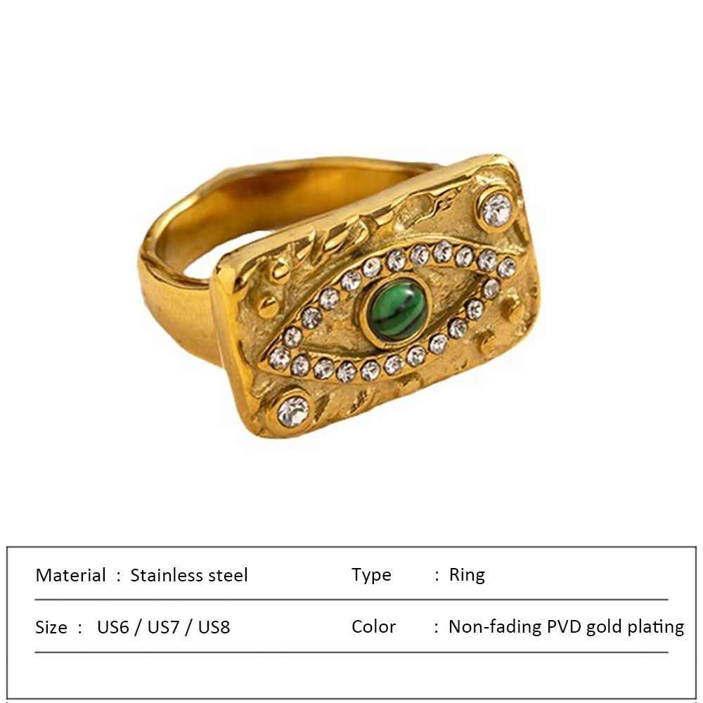 Waterproof Stainless Steel Ring for Women Non-fading Heart Ring Stylish Metal Rings Simple New Jewelry Wholesale Dropshipping